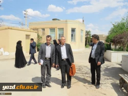 گزارش تصویری از بازدید آقای فراهانی معاون مدیرکل اعتبارات، تعهدات و درآمدها و آقای مجیدی رئیس اداره حقوقی، قراردادها و املاک سازمان مرکزی از دانشگاه فرهنگیان یزد 14
