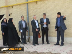 گزارش تصویری از بازدید آقای فراهانی معاون مدیرکل اعتبارات، تعهدات و درآمدها و آقای مجیدی رئیس اداره حقوقی، قراردادها و املاک سازمان مرکزی از دانشگاه فرهنگیان یزد 15