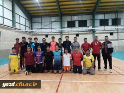 گزارش برگزاری کارگاه آموزشی قوانین و مقررات والیبال و برگزاری  مسابقات والیبال در یردیس شهیدان پاک نژاد یزد - فروردین 98
 7