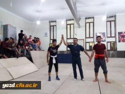 به مناسبت هفته سراهای دانشجویی برگزار شد:

مسابقات کشتی پهلوانی دانشجومعلمان پردیس شهیدان پاکنژاد یزد
 3