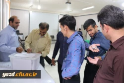 برگزاری دور دوم انتخابات شورای صنفی دانشجومعلمان پردیس شهیدان پاک نژاد یزد       
 4