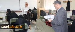 بازدید مدیر امور پردیس های استانی از روند برگزاری امتحانات پایان نیمسال دوم پردیس های استان یزد
 2