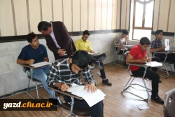 بازدید مدیران حوزه معاونت آموزش و تحصیلات تکمیلی دانشگاه فرهنگیان از حوزه های امتحانی پردیس های استان یزد
 3