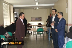 بازدید مدیران حوزه معاونت آموزش و تحصیلات تکمیلی دانشگاه فرهنگیان از حوزه های امتحانی پردیس های استان یزد
 8