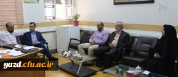 دیدار با معاون پشتیبانی و توسعه مدیریت اداره کل آموزش و پرورش استان یزد
 2