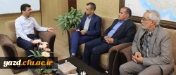 در ادامه پیگیری تامین فضای فیزیکی پردیس حضرت فاطمه الزهرا(س) یزد انجام گرفت:

نشست مسئولان دانشگاه فرهنگیان یزد با رییس سازمان مدیریت و برنامه ریزی استان 2