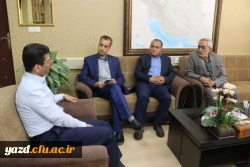 در ادامه پیگیری تامین فضای فیزیکی پردیس حضرت فاطمه الزهرا(س) یزد انجام گرفت:

نشست مسئولان دانشگاه فرهنگیان یزد با رییس سازمان مدیریت و برنامه ریزی استان 4