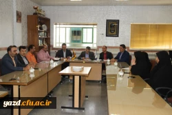 با حضور مسئولان دانشگاه فرهنگیان یزد برگزار شد:

مراسم معارفه معاون امور دانشجویی و توسعه منابع پردیس حضرت فاطمه الزهرا(س) یزد
 2