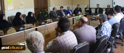 مراسم تکریم و تجلیل از تلاش های نیروهای شرکتی دانشگاه فرهنگیان یزد