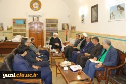 دیدار اعضای بنیاد خیرین حامی دانشگاه فرهنگیان یزد با امام جمعه موقت یزد 8