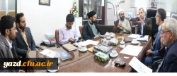 نشست مشترک مسئولین دبیرخانه بینش مطهر استان با مسئولین دانشگاه فرهنگیان استان یزد  2