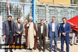 بدرقه کاروان دانشجویی پیاده روی اربعین در پردیس شهیدان پاک نژاد یزد 4