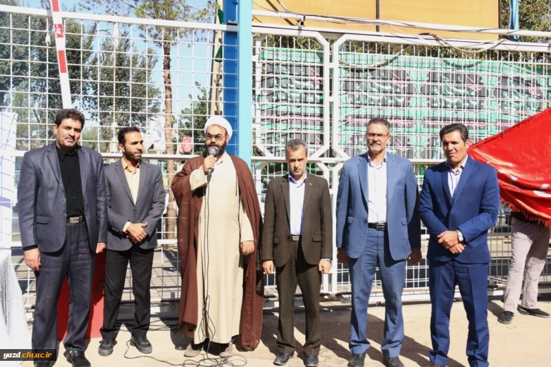 بدرقه کاروان دانشجویی پیاده روی اربعین در پردیس شهیدان پاک نژاد یزد 4