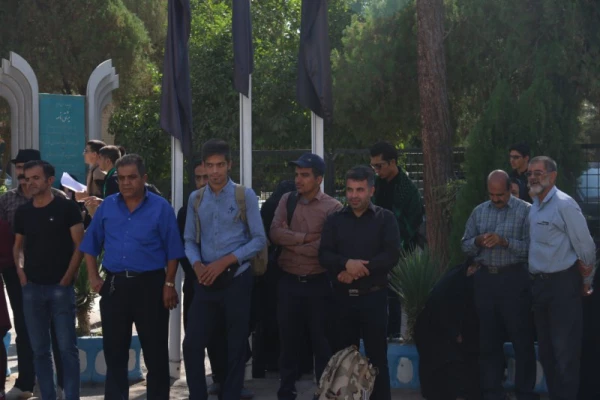 بدرقه کاروان دانشجویی پیاده روی اربعین دانشگاه فرهنگیان یزد 6