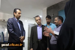 بازدید رئیس گروه تغذیه معاونت بهداشت دانشگاه علوم پزشکی از پردیس شهیدان پاک نژاد 5
