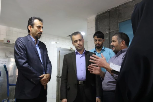 بازدید رئیس گروه تغذیه معاونت بهداشت دانشگاه علوم پزشکی از پردیس شهیدان پاک نژاد 5
