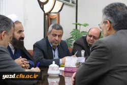 مدیرکل بنیاد شهید و ایثارگران استان با سرپرست امور پردیس های استانی دانشگاه فرهنگیان استان یزد 3