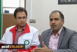 نشست مسئولان هلال احمر استان با مسئولین دانشگاه فرهنگیان یزد 4