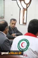 نشست مسئولان هلال احمر استان با مسئولین دانشگاه فرهنگیان یزد 6