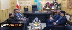 دیدار سرپرست امور پردیس های استانی دانشگاه فرهنگیان یزد با مدیر کل نوسازی، توسعه و تجهیز مدارس  2
