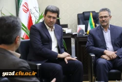 دیدار مدیر امور پردیس های استانی با فرماندار یزد 7