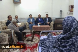 دیدار معاون فرهنگی و اجتماعی دانشگاه فرهنگیان با خانواده دانشجو معلم شهید محمود زارعیان 3