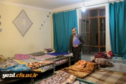 بازدید مسئولان دانشگاه از سراهای دانشجویی پردیس شهیدان پاک نژاد یزد 4