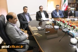 دیدار هیئت رئیسه دانشگاه فرهنگیان یزد با مدیرکل آموزش و پرورش استان 3
