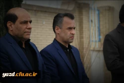 حضور مشاور ریاست دانشگاه و مدیر کل امور شاهد و ایثارگران دانشگاه فرهنگیان در مراسم تشییع و تدفین شهید گمنام دانشگاه فرهنگیان یزد 6