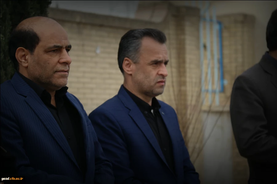 حضور مشاور ریاست دانشگاه و مدیر کل امور شاهد و ایثارگران دانشگاه فرهنگیان در مراسم تشییع و تدفین شهید گمنام دانشگاه فرهنگیان یزد 6