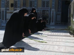  تجدید میثاق کارکنان و دانشجویان پردیس حضرت فاطمه الزهرا(س) با شهدا 7