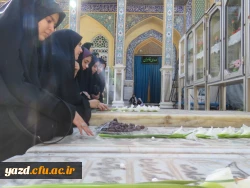  تجدید میثاق کارکنان و دانشجویان پردیس حضرت فاطمه الزهرا(س) با شهدا 11