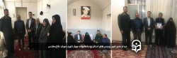 دیدار مدیر امور پردیس های استان یزد با خانواده چهار شهید دوران دفاع مقدس  2