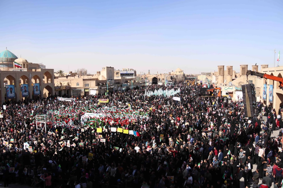  تجدید میثاق دانشجومعلمان و دانشگاهیان دانشگاه فرهنگیان یزد با حضور در راهپیمایی 22 بهمن 4