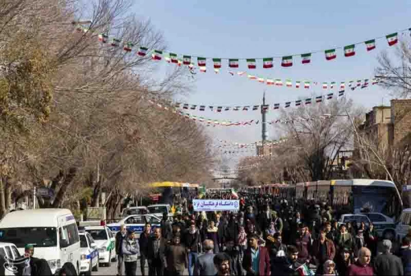  تجدید میثاق دانشجومعلمان و دانشگاهیان دانشگاه فرهنگیان یزد با حضور در راهپیمایی 22 بهمن 5