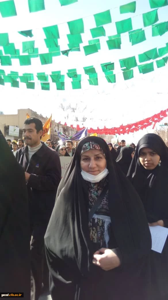 تجدید میثاق دانشجومعلمان و دانشگاهیان دانشگاه فرهنگیان یزد با حضور در راهپیمایی 22 بهمن 10