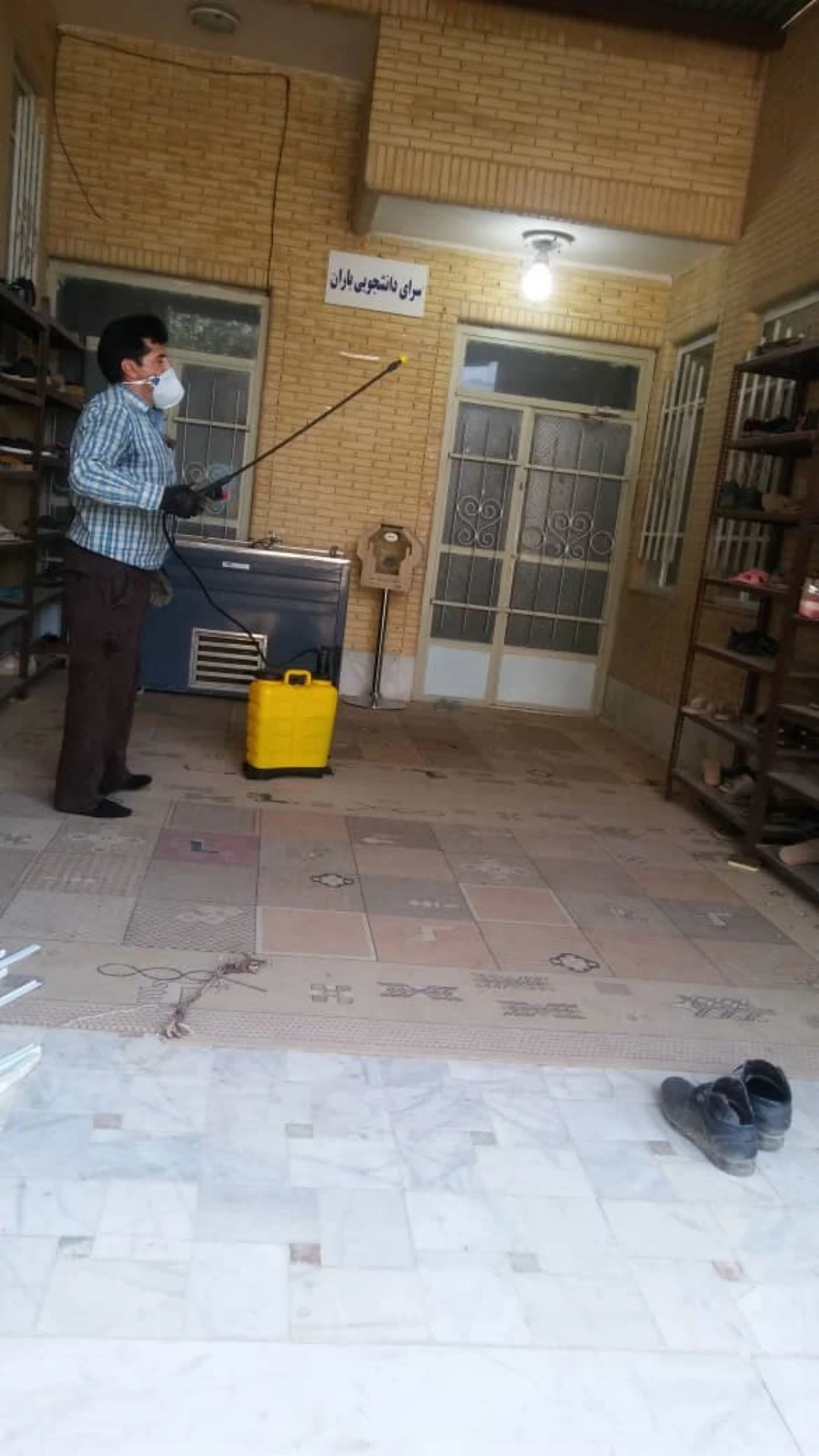 ضدعفونی کلیه فضاهای دانشگاه فرهنگیان یزد 5