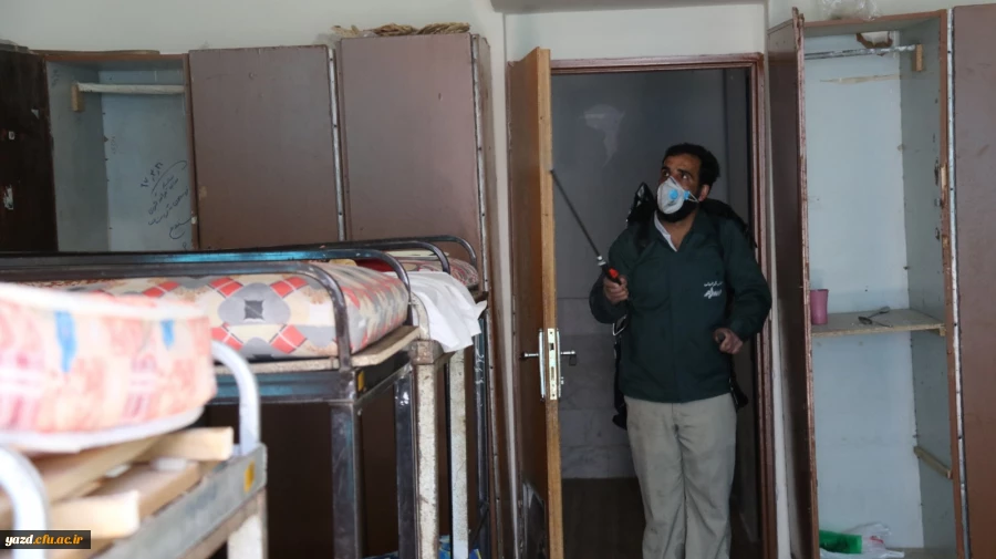 ضدعفونی کلیه فضاهای دانشگاه فرهنگیان یزد 16