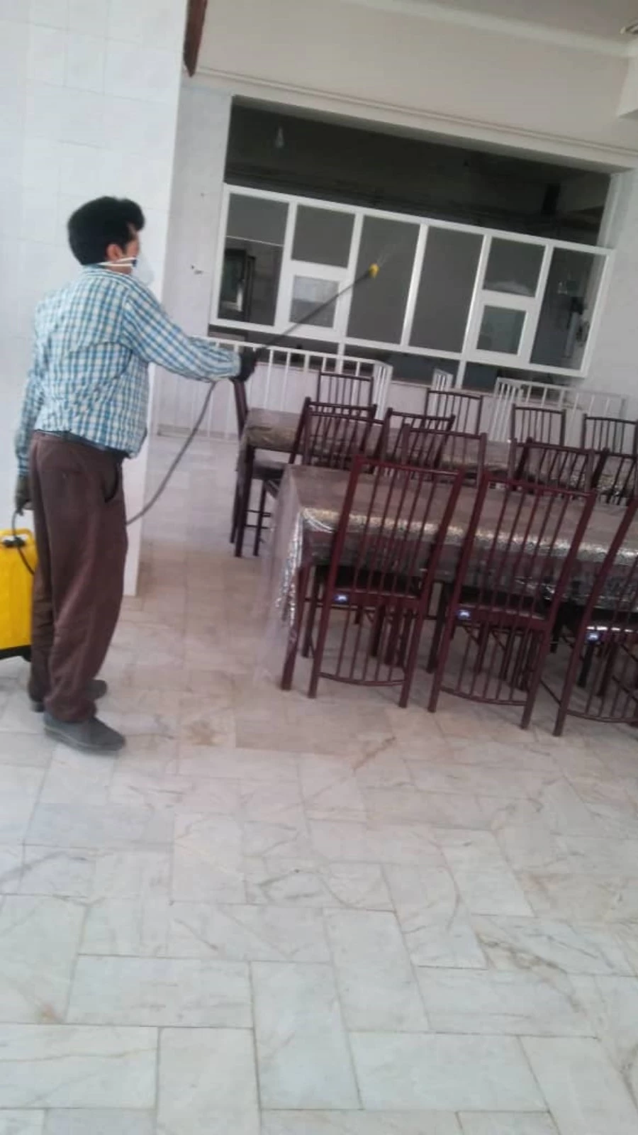 ضدعفونی کلیه فضاهای دانشگاه فرهنگیان یزد 18