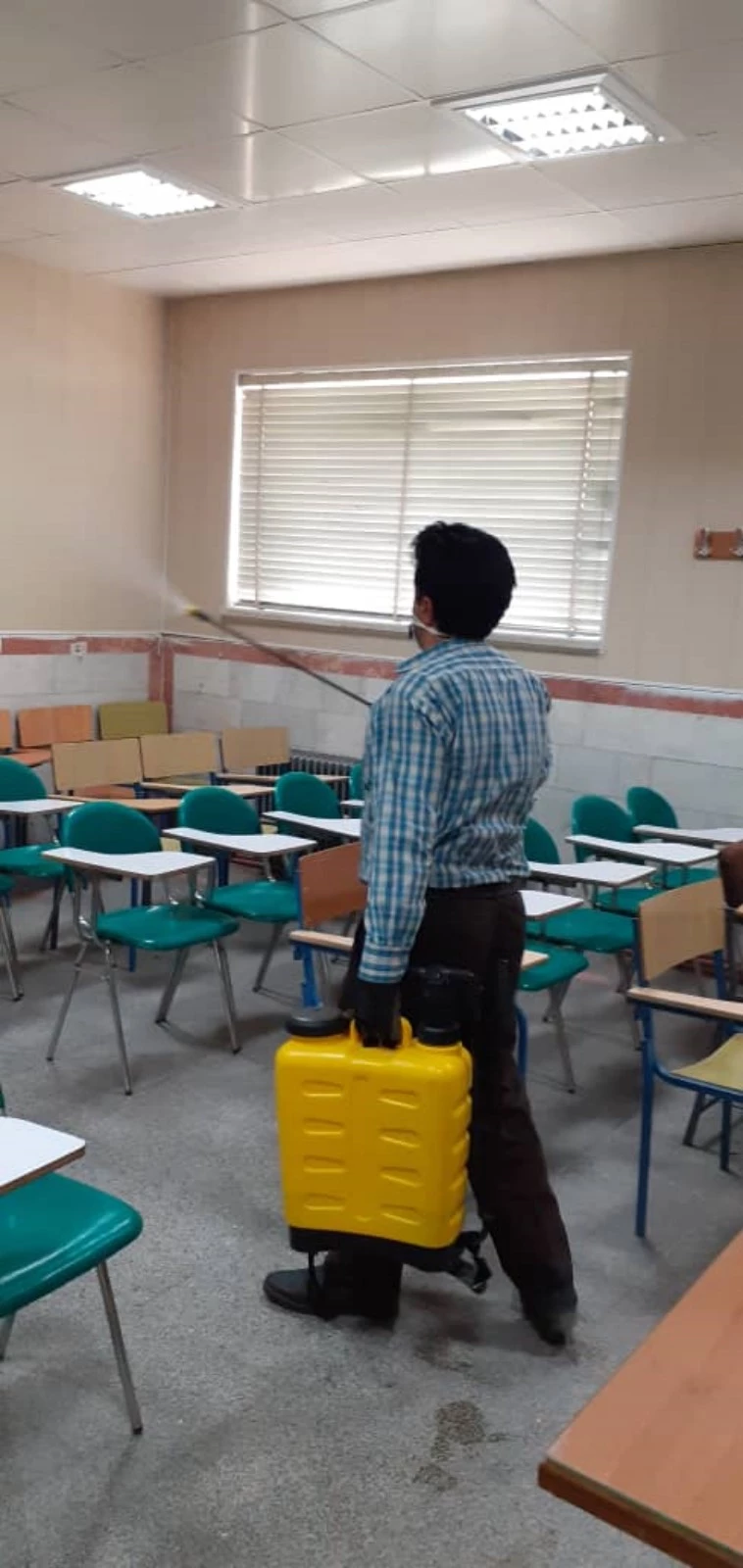 ضدعفونی کلیه فضاهای دانشگاه فرهنگیان یزد 20
