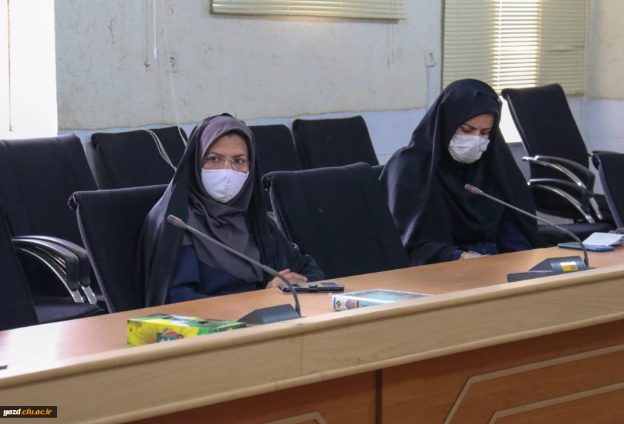 نهمین جلسه شورای آموزشی دانشگاه فرهنگیان یزد ویژه دوران کرونا 5