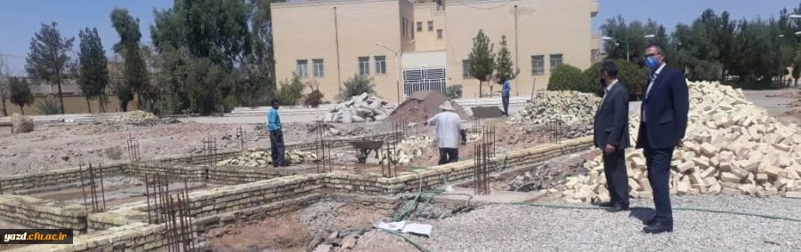 آغاز ساخت پروژه سالن ورزشی پردیس حضرت فاطمه الزهرا (س) یزد 2