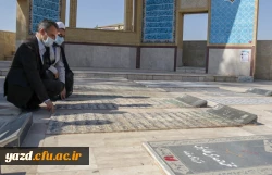  تجدید میثاق جمعی از دانشگاهیان دانشگاه فرهنگیان یزد با آرمان های شهدا 4