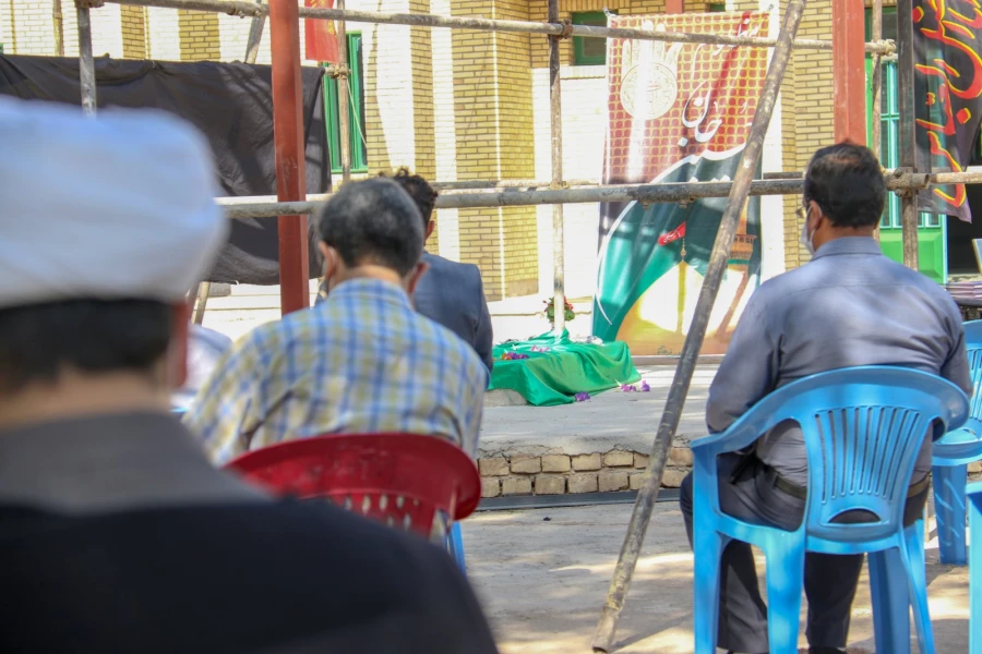 برگزاری مراسم عزاداری به مناسبت فرا رسیدن اربعین حسینی در جوار مزار شهید گمنام دانشگاه فرهنگیان یزد 4