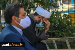 برگزاری مراسم عزاداری به مناسبت فرا رسیدن اربعین حسینی در جوار مزار شهید گمنام دانشگاه فرهنگیان یزد 8