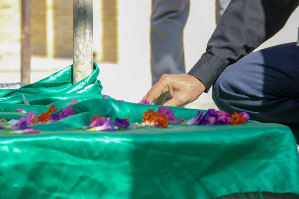 برگزاری مراسم عزاداری به مناسبت فرا رسیدن اربعین حسینی در جوار مزار شهید گمنام دانشگاه فرهنگیان یزد 9