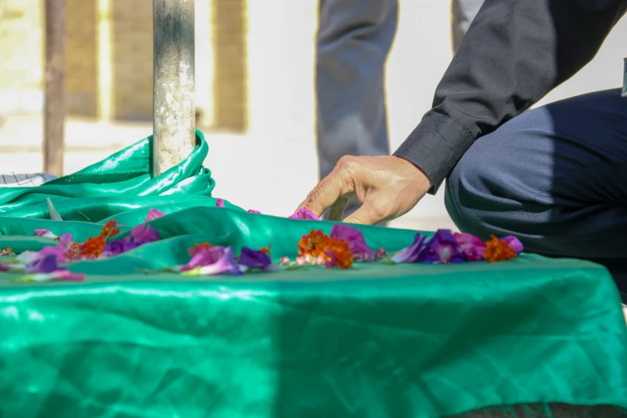 برگزاری مراسم عزاداری به مناسبت فرا رسیدن اربعین حسینی در جوار مزار شهید گمنام دانشگاه فرهنگیان یزد 9