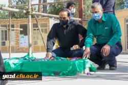 برگزاری مراسم عزاداری به مناسبت فرا رسیدن اربعین حسینی در جوار مزار شهید گمنام دانشگاه فرهنگیان یزد 10