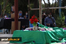 برگزاری مراسم عزاداری به مناسبت فرا رسیدن اربعین حسینی در جوار مزار شهید گمنام دانشگاه فرهنگیان یزد 11