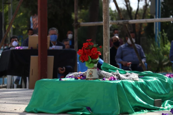 برگزاری مراسم عزاداری به مناسبت فرا رسیدن اربعین حسینی در جوار مزار شهید گمنام دانشگاه فرهنگیان یزد 11